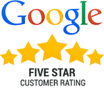 5 Star Rated on Google